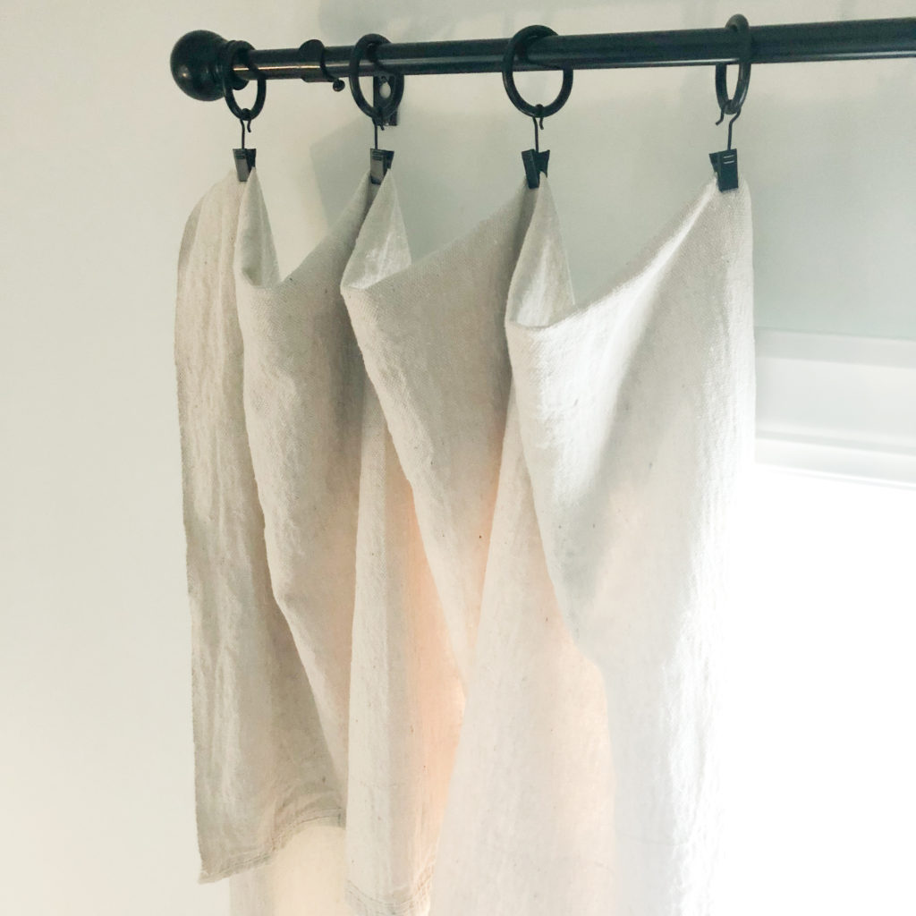 drop cloth curtains