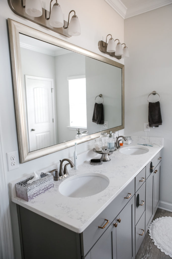 Master Bathroom Refresh Update + My Favorite White Paint - Jordan Jean