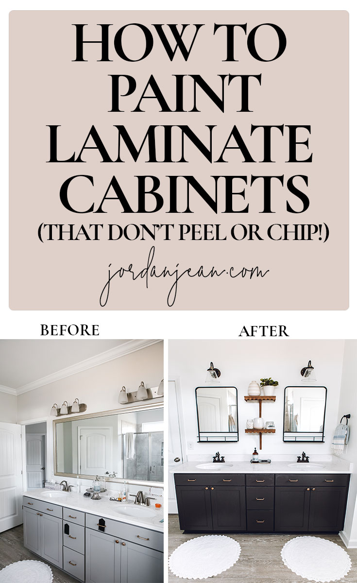 How To Paint Laminate Cabinets Jordan, Can You Paint Laminate Vanity Cabinets